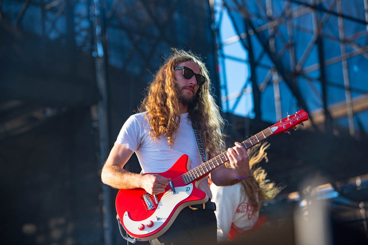 Guitarist of the Blues Pilla on stage