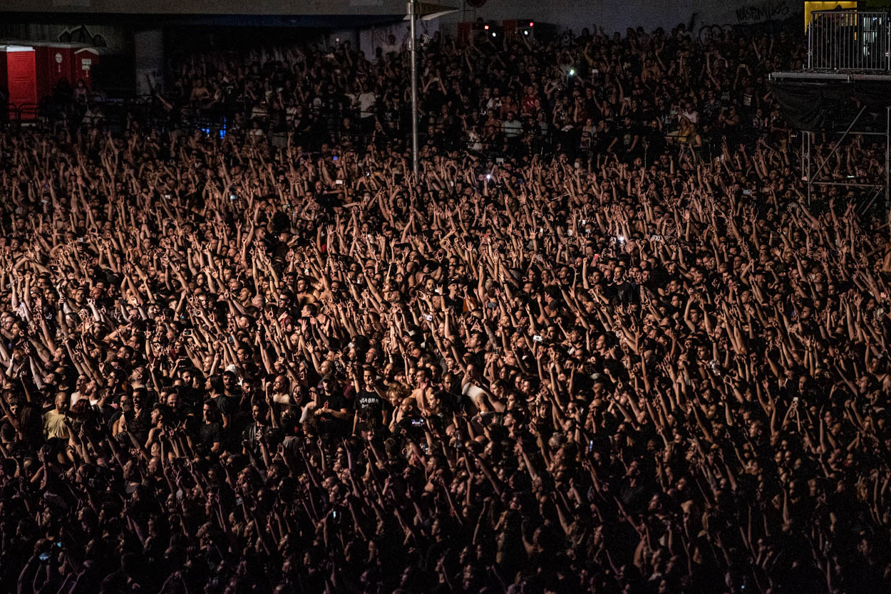 Το κοινό στο show των Slipknot