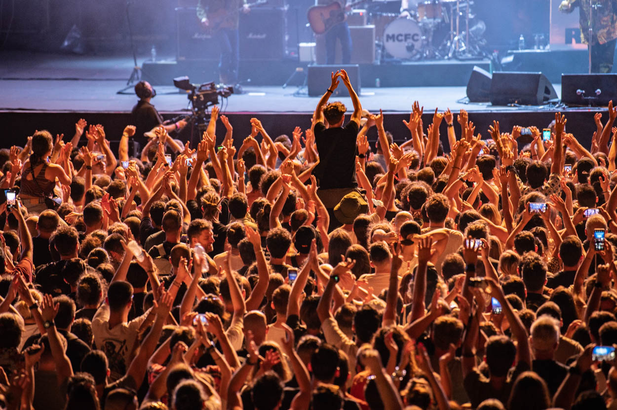 Photo of the audience at Liam Gallagher's show