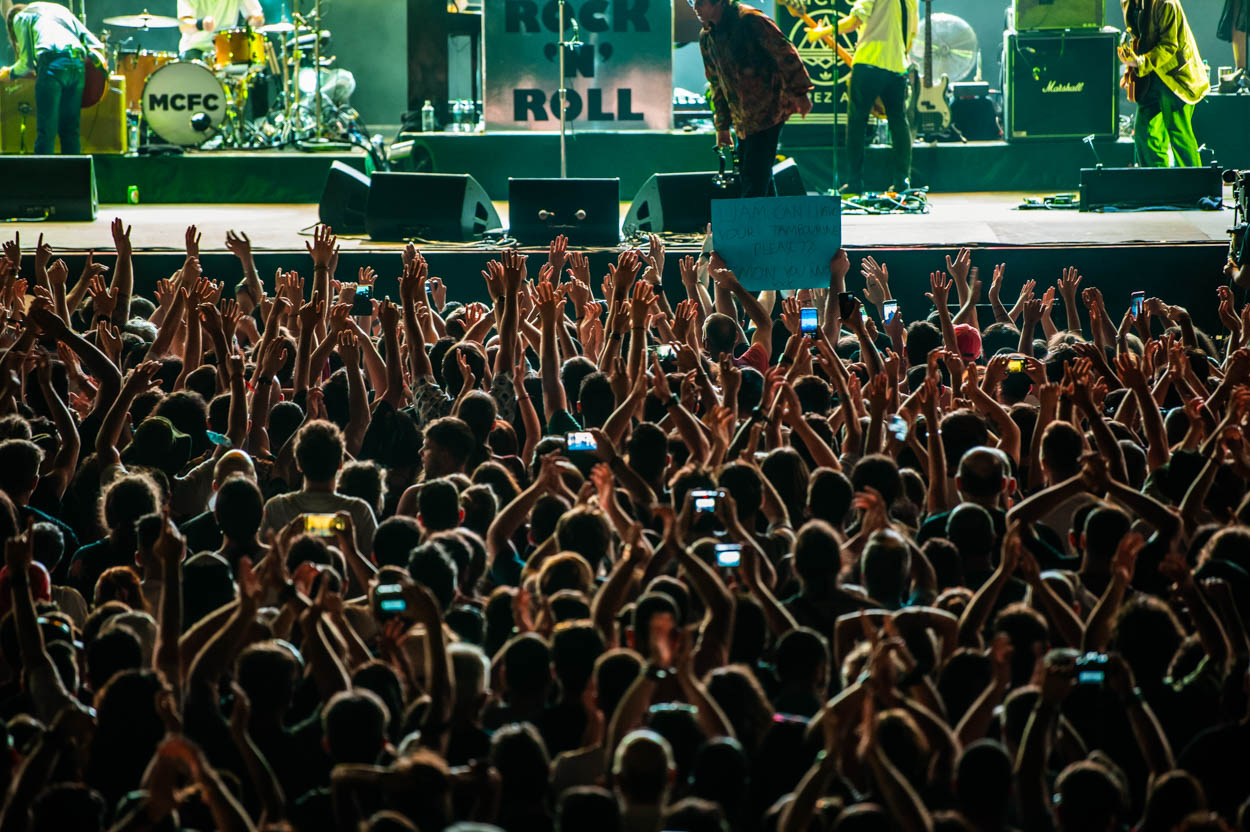 Photo of the audience at Liam Gallagher's show