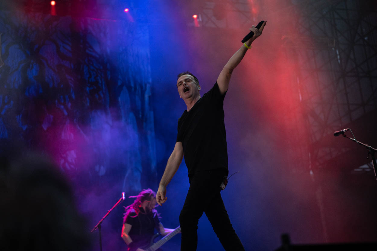 Ο Hansi Kürsch των Blind Guardian στη σκηνή του Release Athens 2022