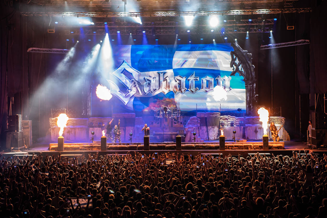 Sabaton at Release Athens 2022 stage