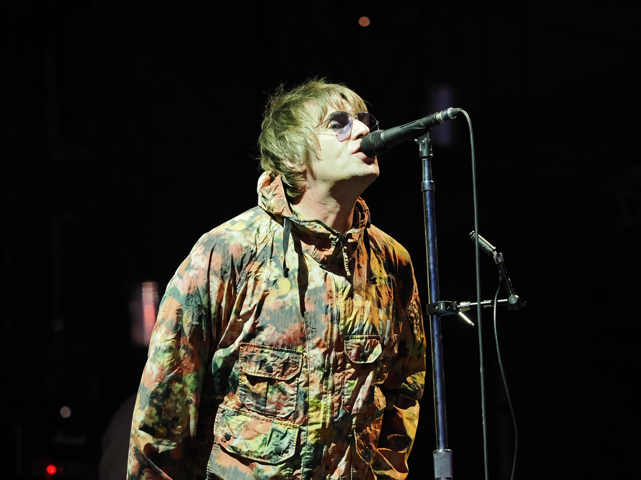 Photo of Liam Gallagher while performing at Release Athens 2022