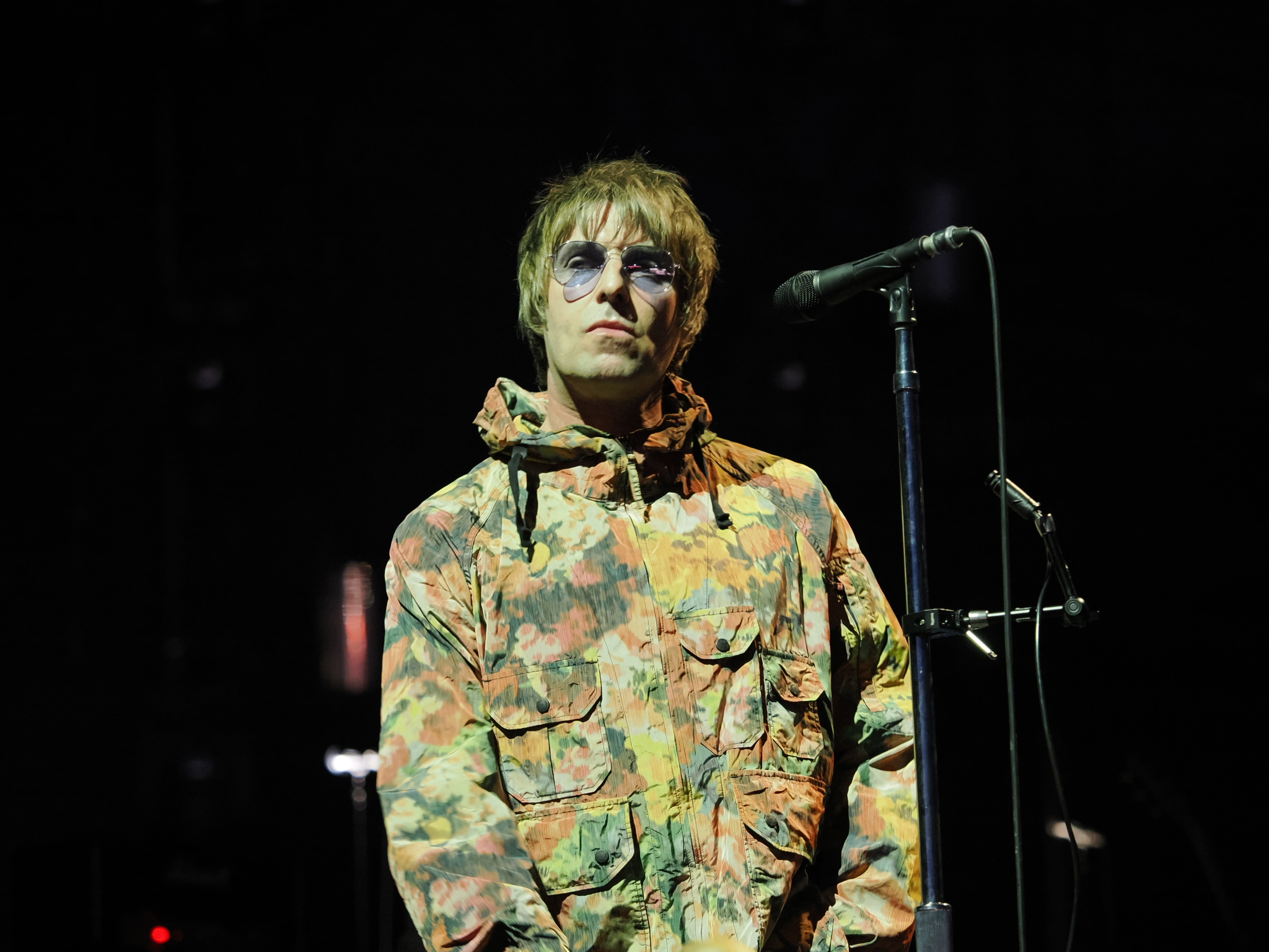 Photo of Liam Gallagher while performing at Release Athens 2022