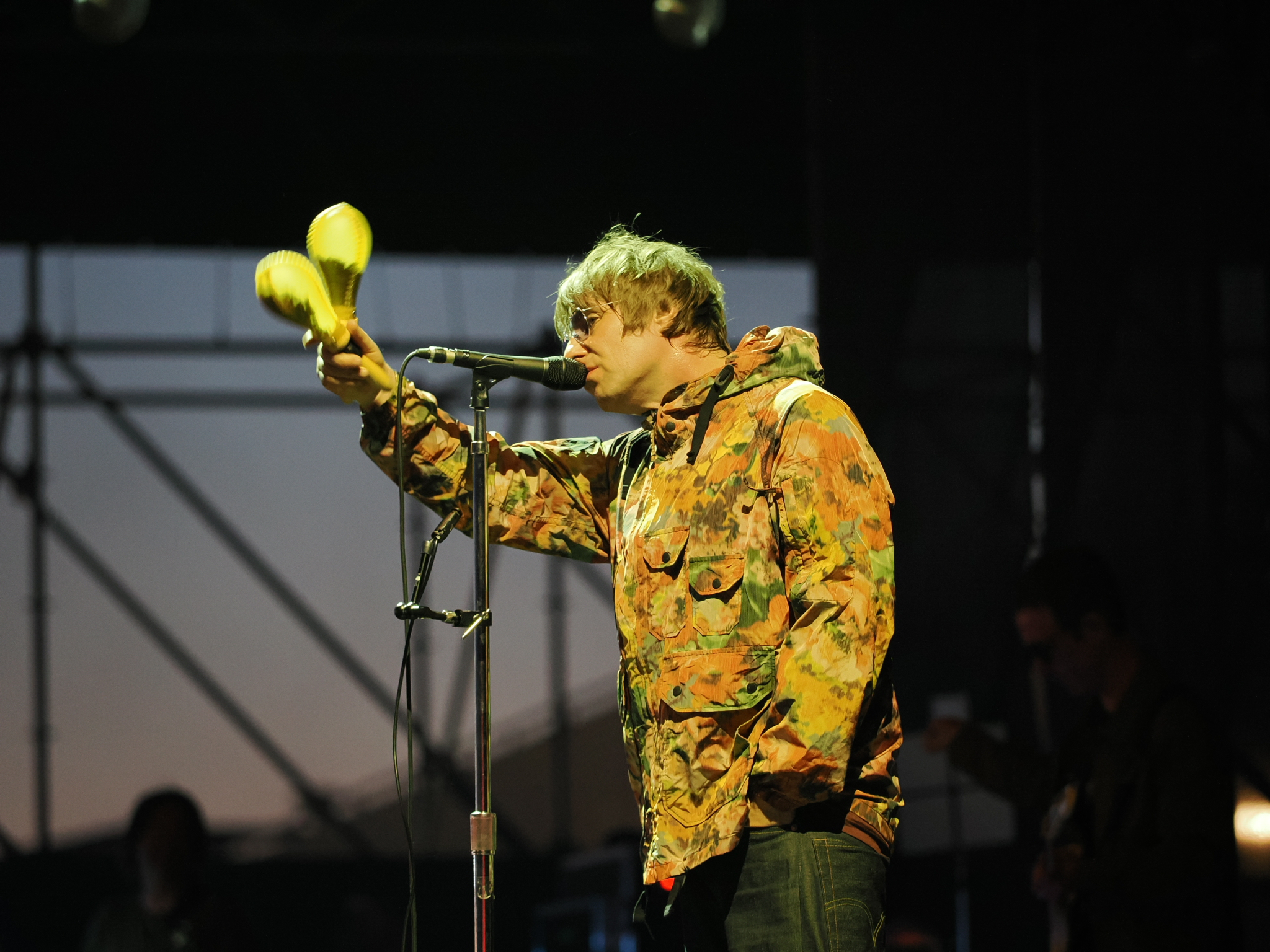 Photo of Liam Gallagher while performing at Release Athens 2022