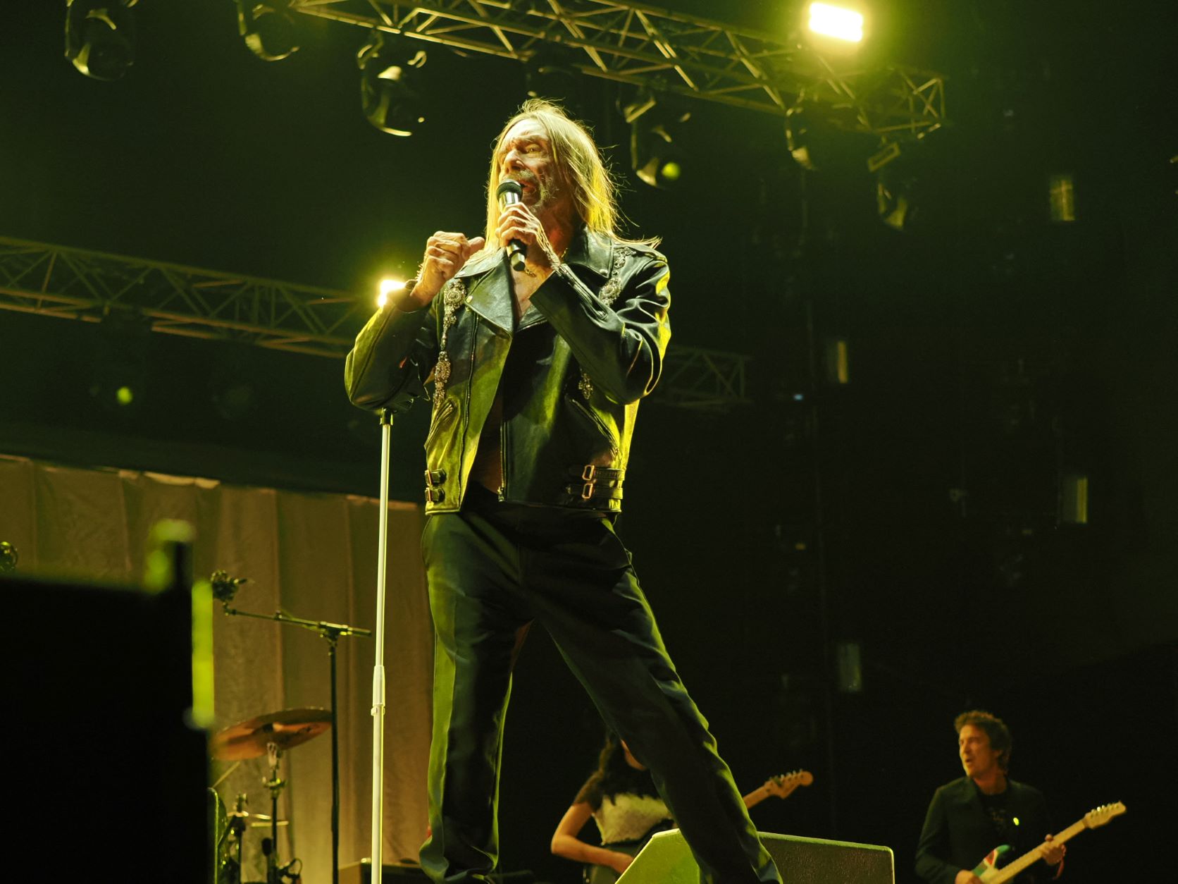 Photo of Iggy Pop while performing at Release Athens 2022