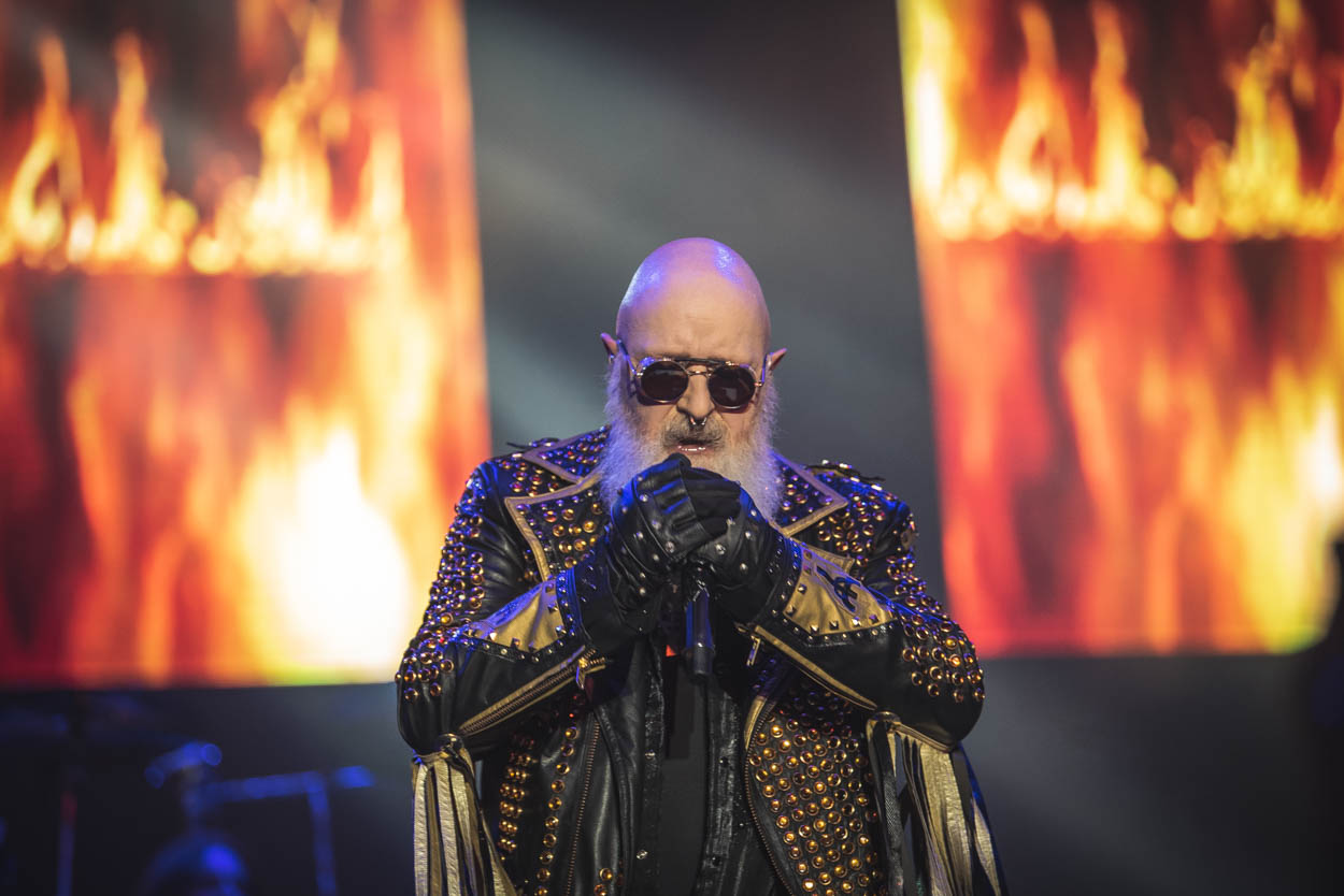 Photo of Rob Halford performing at Release Athens 2022