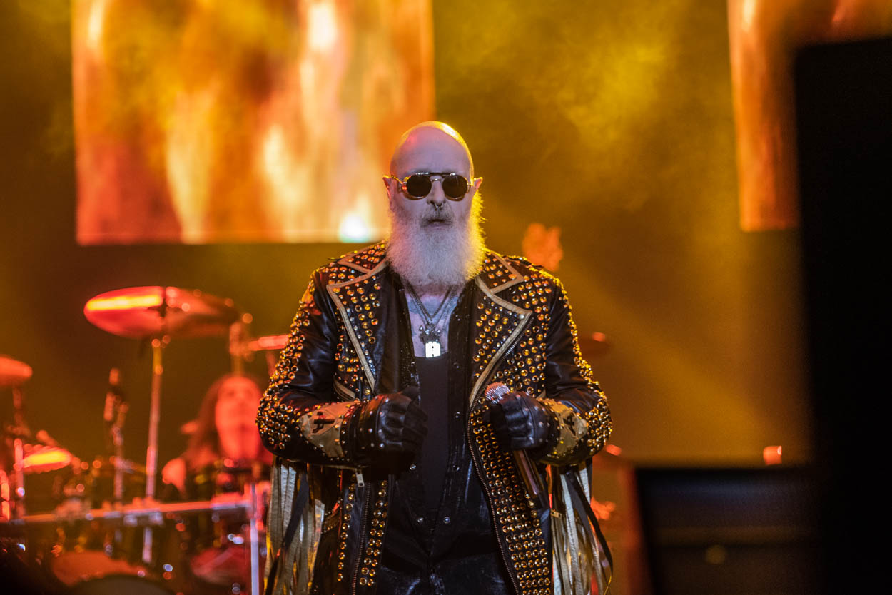 Photo of Rob Halford performing at Release Athens 2022