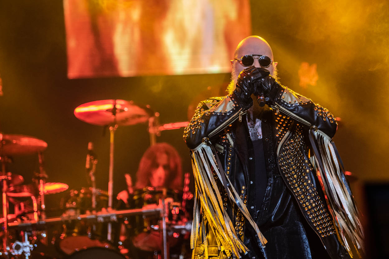 Photo of Rob Halford performing at Release Athens 2022