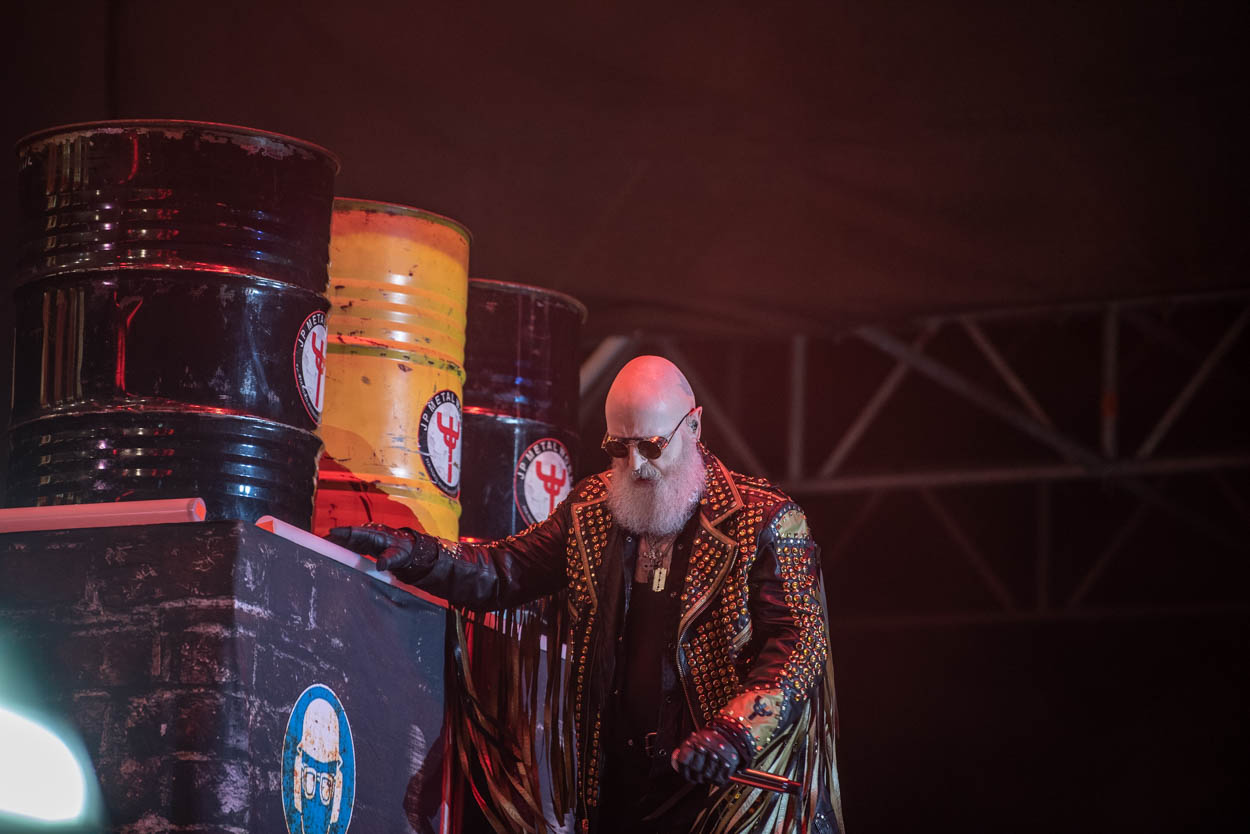 Photo of Rob Halford performing at Release Athens 2022