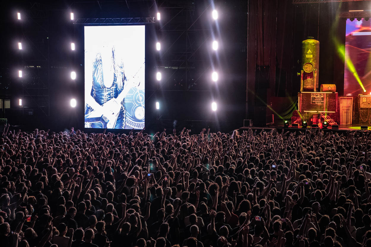 Photo of the audience at Judas Priest's show