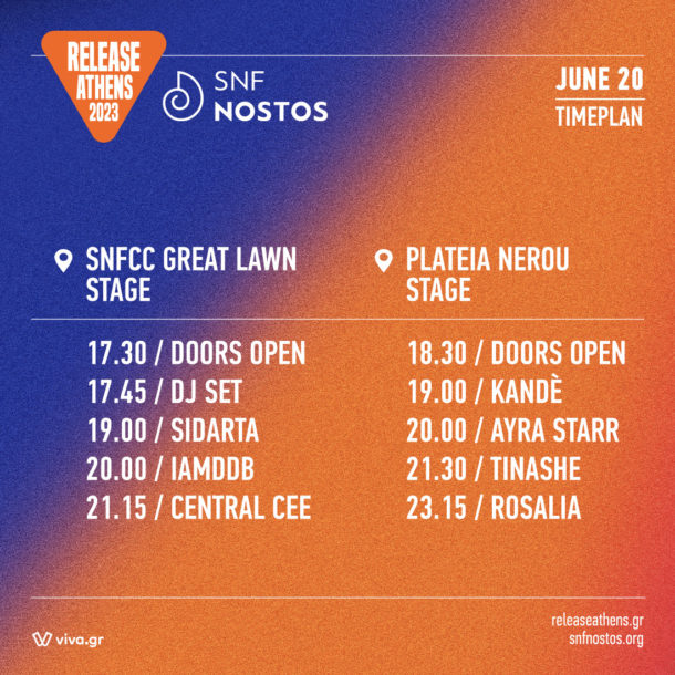 Release Athens 2023 X Snf Nostos: Timetable Day 1