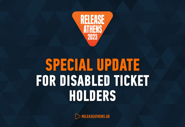 SPECIAL UPDATE FOR DISABLED TICKET HOLDERS